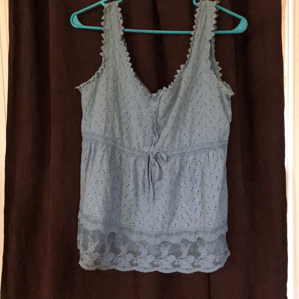 Lacey blue top